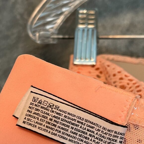 Victorias Secret Women Y2K Colorful Eyelet Multi Way Demi Cup Bra 34DD Orange - Picture 9 of 10